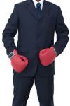 Man with boxing gloves