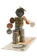 Person made of money